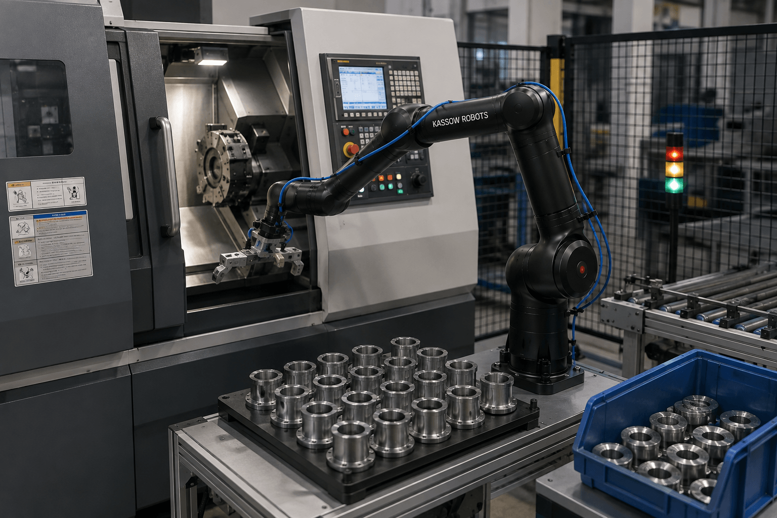 Robot Kassow pentru aplicații Machine Tending