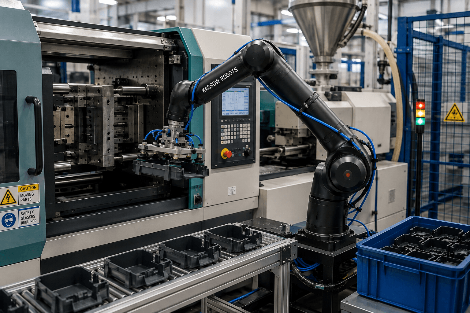 Robot Kassow pentru automatizarea proceselor Injection Molding
