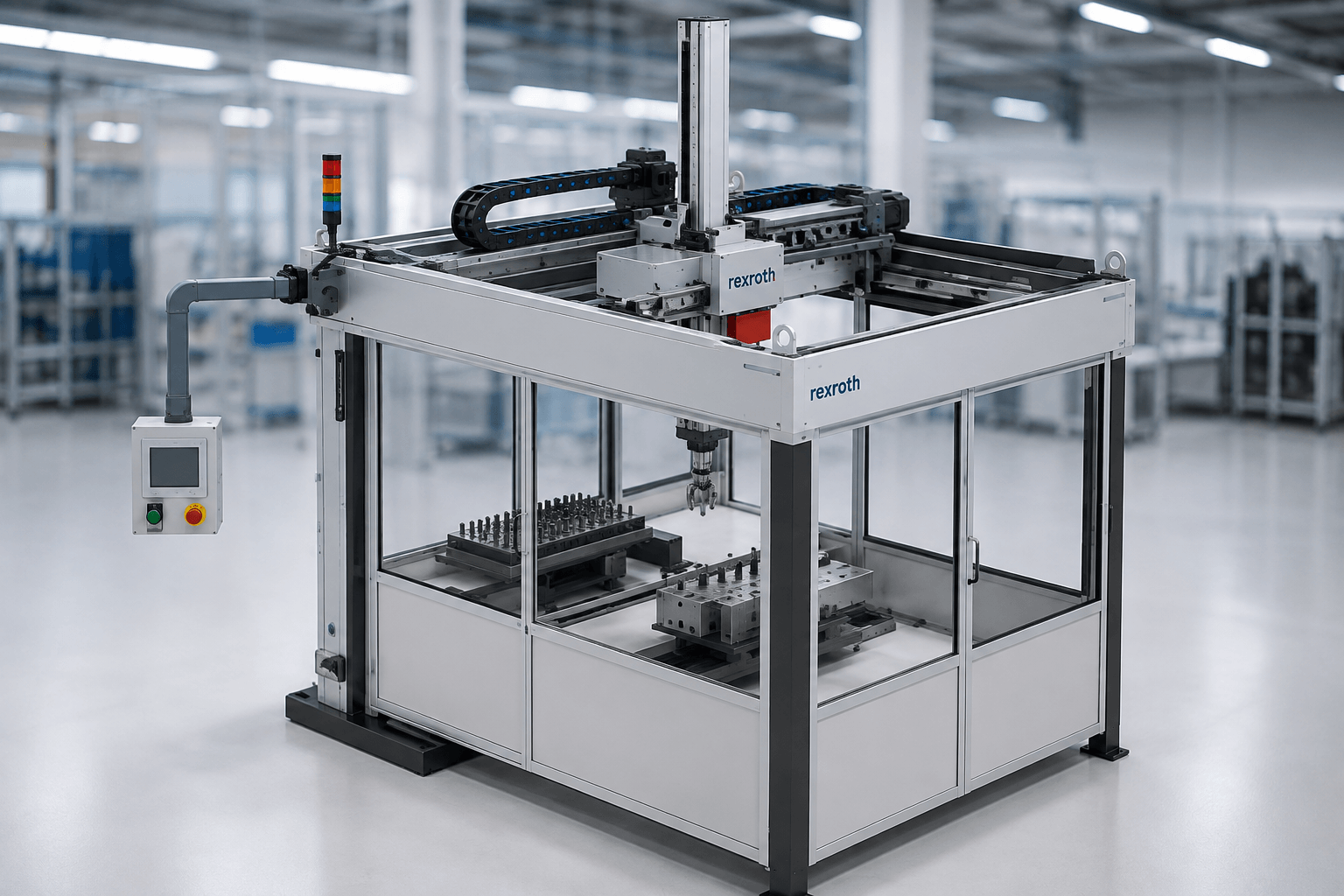 Sistem cartezian Bosch Rexroth pentru manipulare industrială