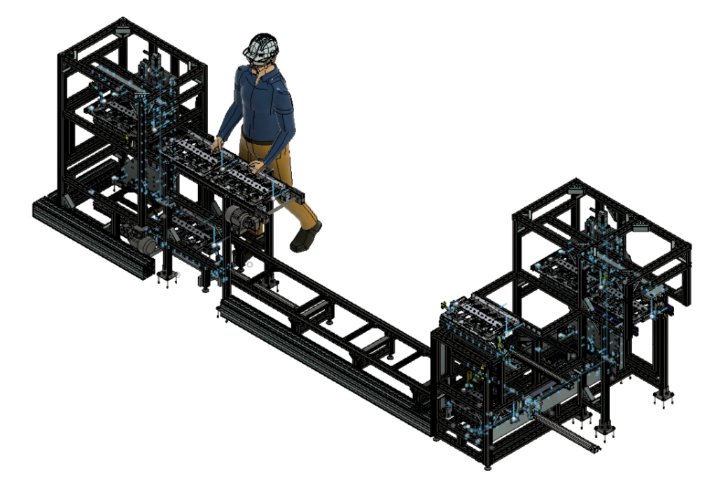 Sistem de transfer Bosch Rexroth TS integrat de CreatX Technology