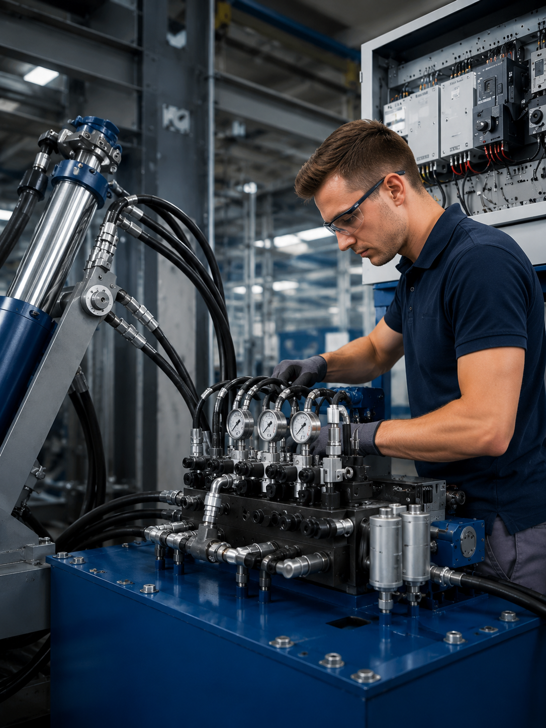 Bosch Rexroth hydraulic system integration for complex industrial applications